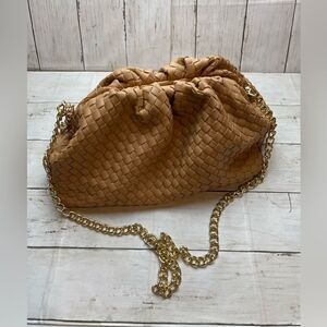 Grey Label The Pouch Leather with Metal Chain/Tan